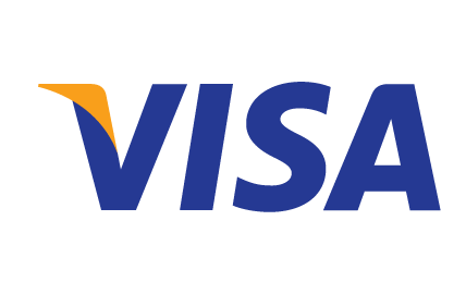 Visa logo white